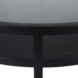 windsor layer coffee table dark