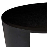 Oberon Curved Desk Black Oak