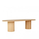 Benjamin Ripple Dining Table Natural 2800mm