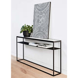 Elle Slim Console 1500mm White/Black