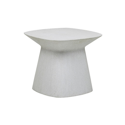 Livorno Curve Side Table White Speckle