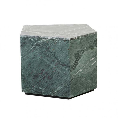 Rufus Block Marble Side Table Green