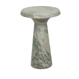 Rufus Contour Marble Side Table Onyx