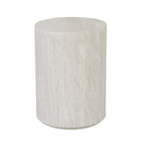 Elle Block Round Side Table Tall Natural