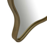 Verona Wave Mirror Antique Brass