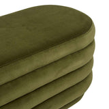 Kennedy Ribbed Oval Ottoman Pickle