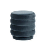 Kennedy Ribbed Ottoman Slate Velvet