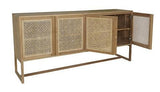 Willow Woven Buffet Teak