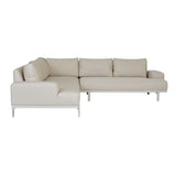 Aruba Platform Two Seater Left Chaise Canvas