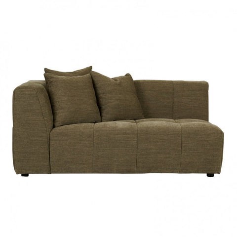 Sidney Slouch Left Arm Sofa Copeland Olive