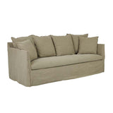 vittoria slip cover 3 seater sofa olive linen