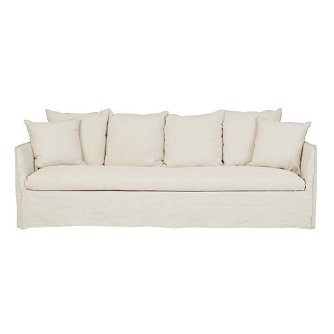 Vittoria Slip Cover Four Seater Sofa Dune