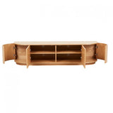 Oberon Crescent Entertainment Unit Natural 1800mm