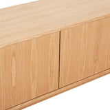 Oberon Crescent Entertainment Unit Natural 1800mm