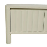 Oliver Fluted Entertainment Unit Putty